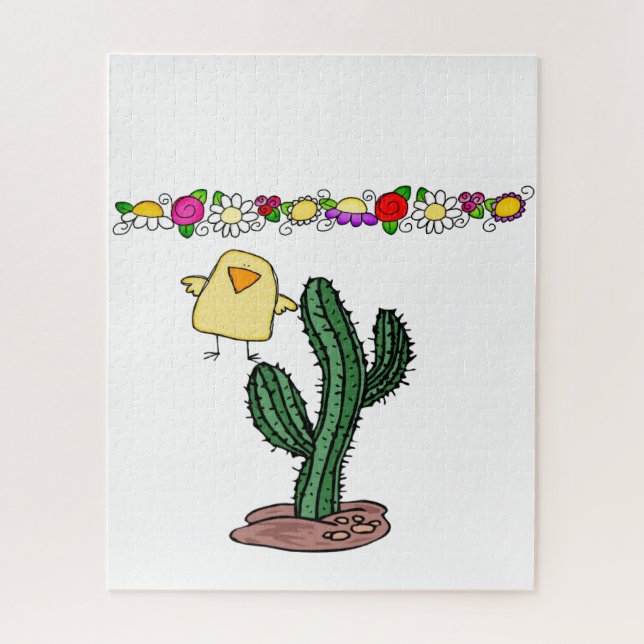 Puzzles Cactus Flowers Floral (Vertical)