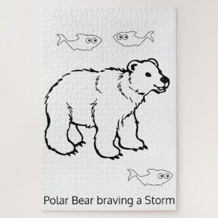 Puzzles Challenging White Polar Bear