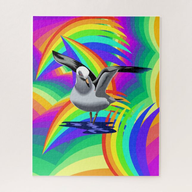Puzzles Colorful Colors Seagulls (Vertical)