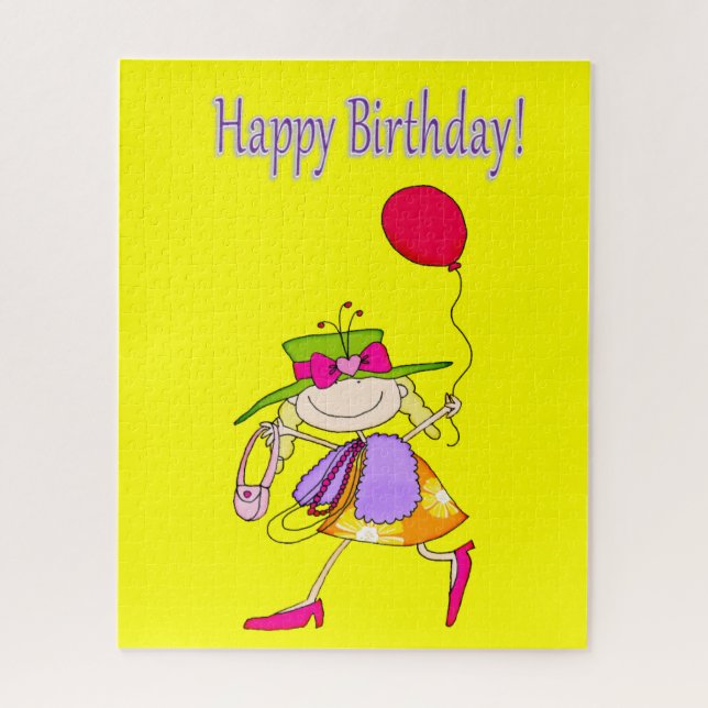Puzzles Colorful Happy Birthday Friends Family (Vertical)