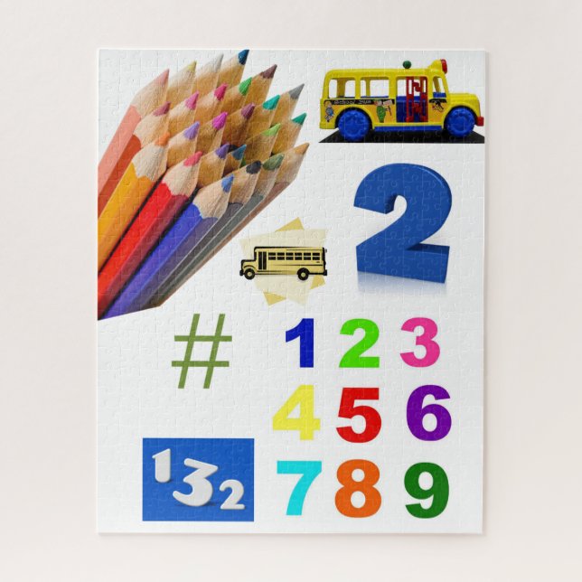 Puzzles Educational Numbers (Vertical)