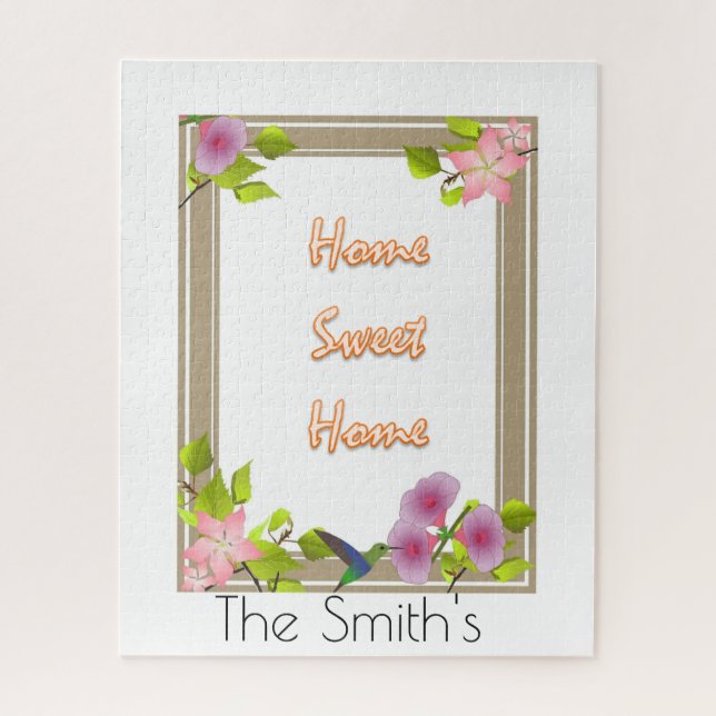 Puzzles Floral Home Sweet Home (Vertical)