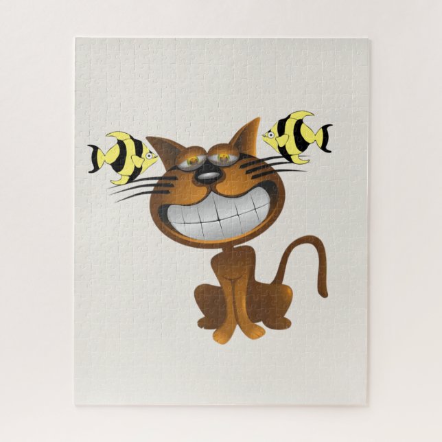 Puzzles Gray Cat Fish (Vertical)