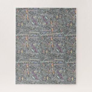 Puzzles Gray & Silver Pattern