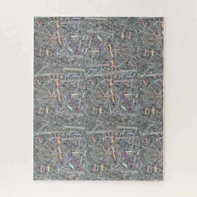 Puzzles Gray & Silver Pattern (Vertical)