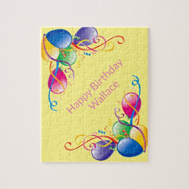 Puzzles Happy Birthday Balloons (Vertical)