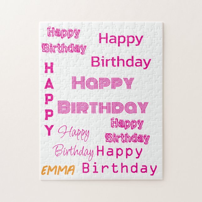Puzzles, Happy Birthday  Jigsaw Puzzle (Vertical)