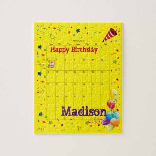 Puzzles Happy Birthday March 2022 Jigsaw Puzzle