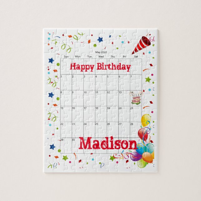 Puzzles, Happy Birthday May 2022 Jigsaw Puzzle (Vertical)