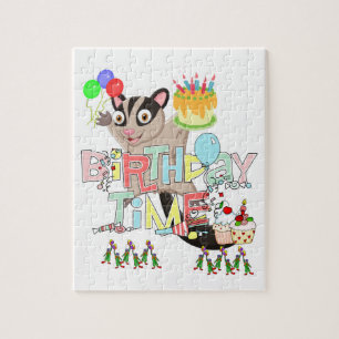 Puzzles, Happy Birthday Possum Cake Jigsaw Puzzle