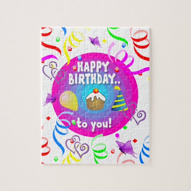 Puzzles Happy Birthday to you Cake (Vertical)