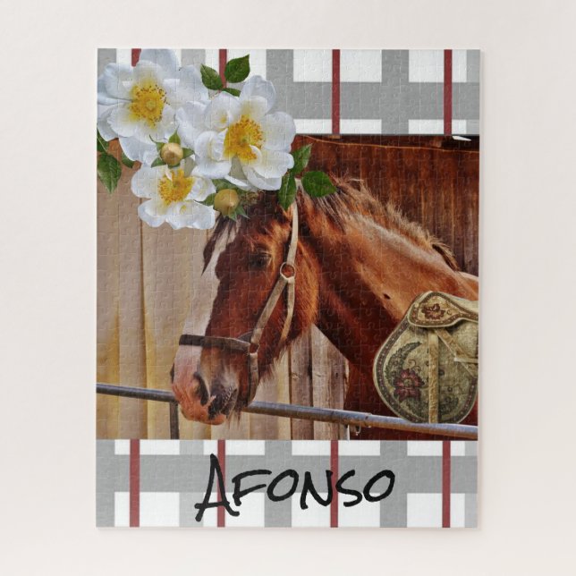 Puzzles Horse Floral (Vertical)