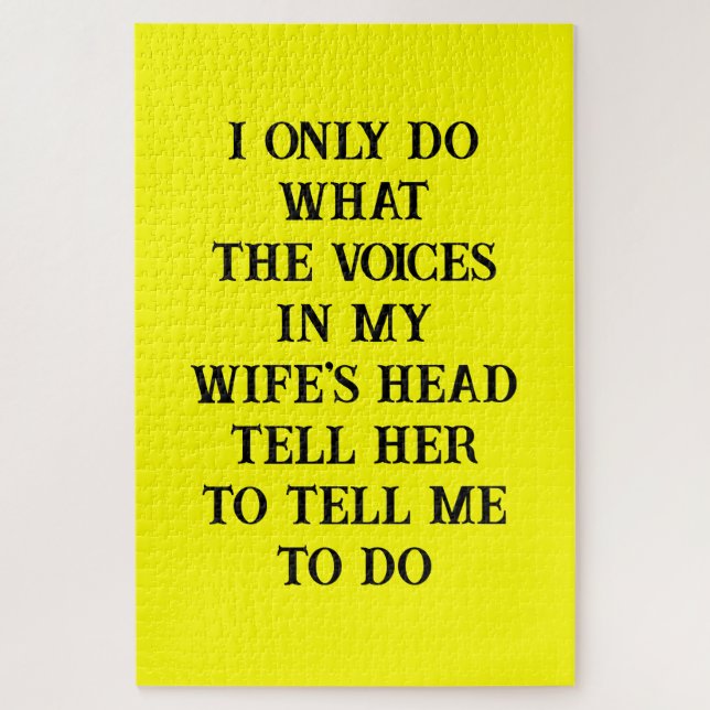 Puzzles Husband Wife's Joke (Vertical)