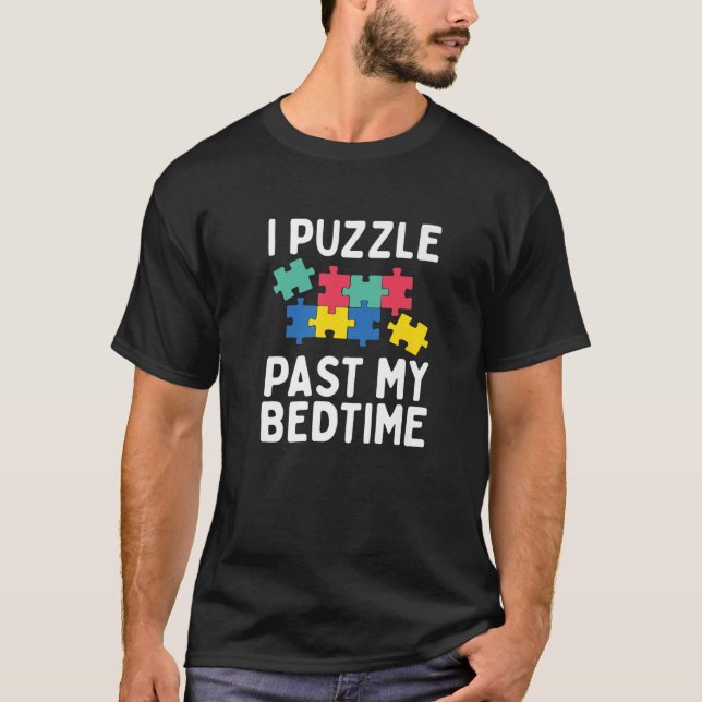 Puzzles I Puzzle Past My Bedtime Solution Puzzle L T-Shirt (Front)