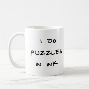 puzzles in ink coffee mug