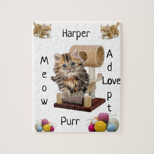 Puzzles Kitten Cat Condo Yarn Meow Adopt