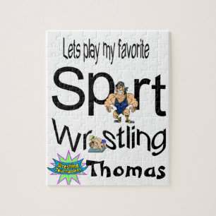 Puzzles Let's Play our Favorite Sport Wrestling