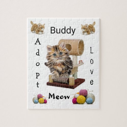 Puzzles Meow Kitten Condo Adopt Love