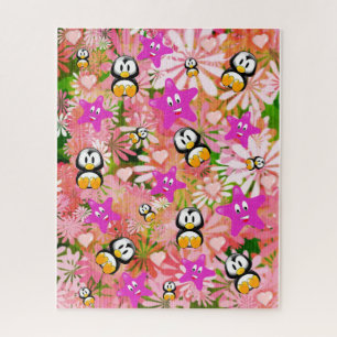 Puzzles Penguin Floral