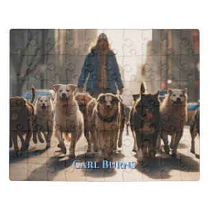 PUZZLES: Personalized ADULT Dog Walker Jigsaw Puzzle