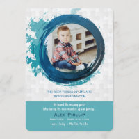 Puzzles Pieces Blue Photo Adoption Announcement