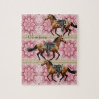 Puzzles Pink Horses
