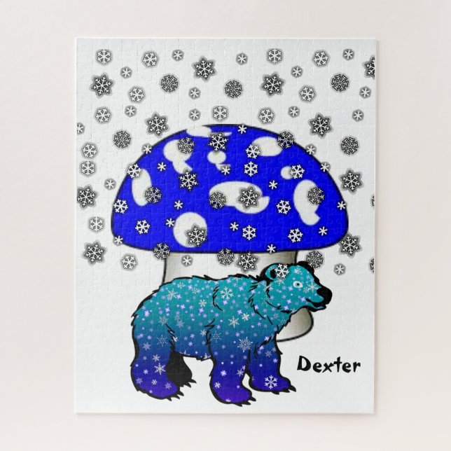 Puzzles Polar Bear Snowflakes Mushroom (Vertical)