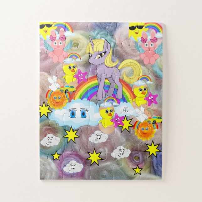 Puzzles Rainbows Unicorn Boy Cars (Vertical)