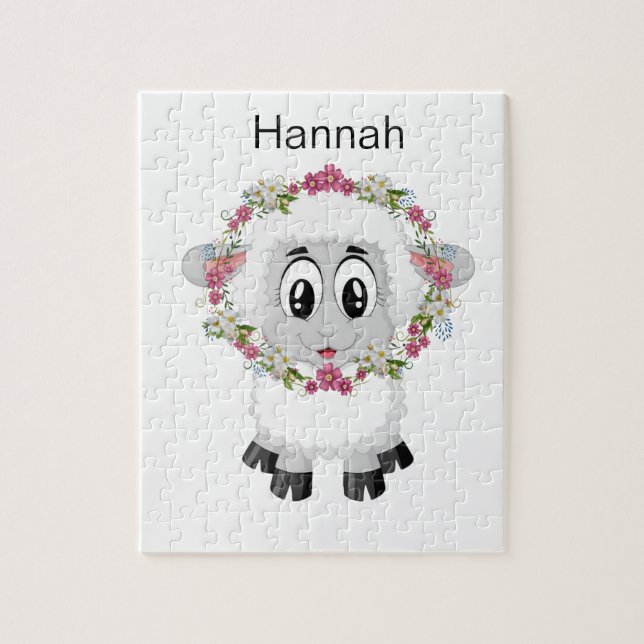 Puzzles Sheep Floral (Vertical)