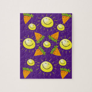 Puzzles Sun Carrots Purple