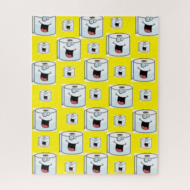 Puzzles Toilet Paper Yellow (Vertical)