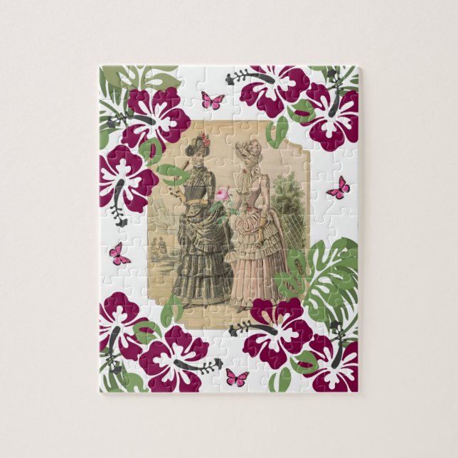 Puzzles Victorian Women Floral (Vertical)
