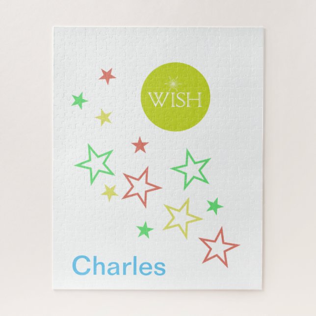 Puzzles Wish Colorful Stars  (Vertical)