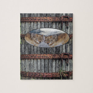 Puzzles Wood Wolves
