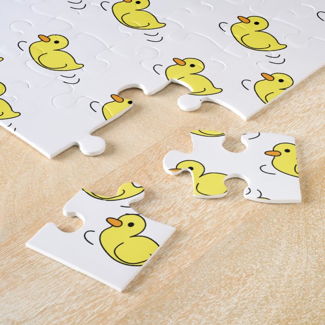 Puzzles Yellow Ducks Happy Birthday  (Side)