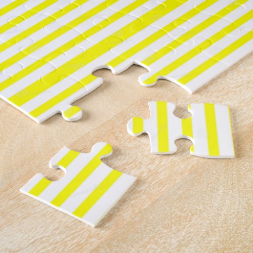 Puzzles Yellow  White Stripe 