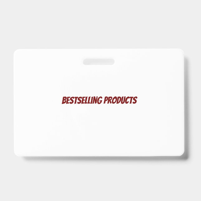 PVC Plastic Badge (Front)