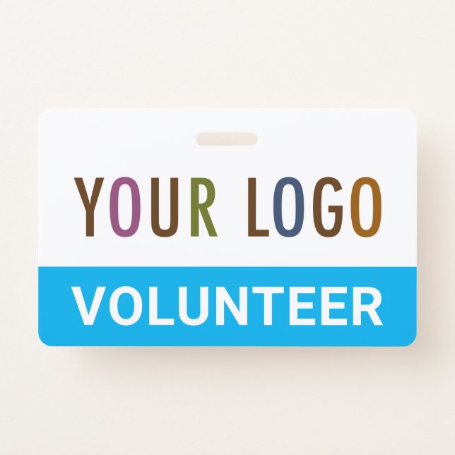 PVC Plastic Volunteer Badge with Clip Custom Logo