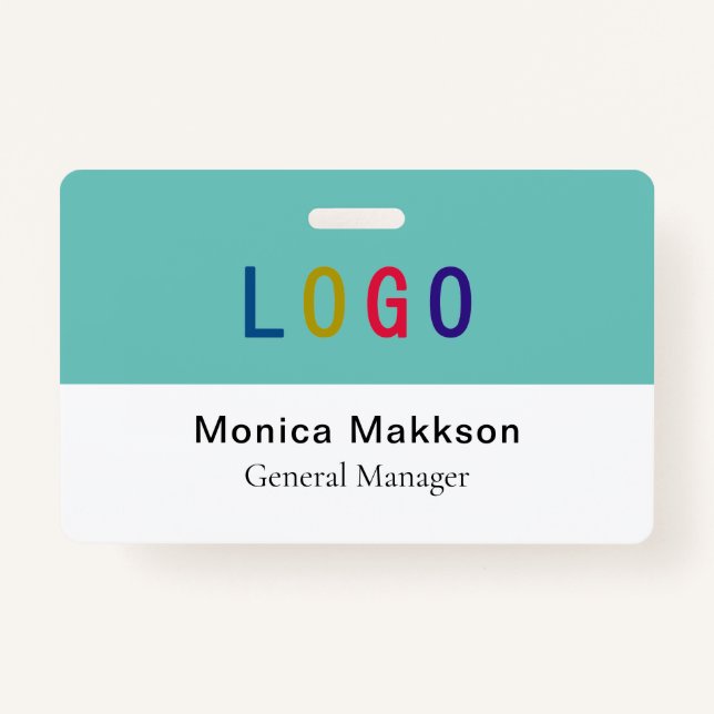 PVC Plastic Volunteer Badge with Clip Custom Logo (Front)