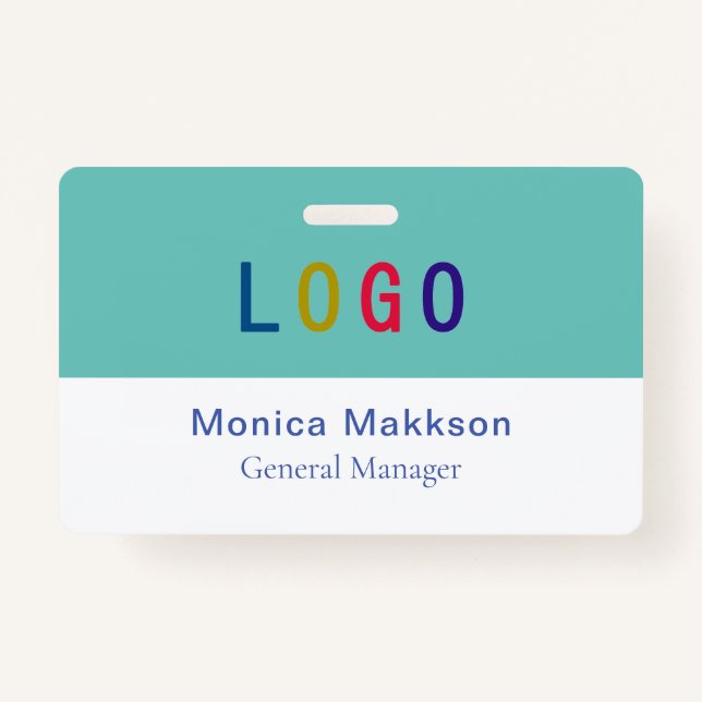 PVC Plastic Volunteer Badge with Clip Custom Logo (Front)