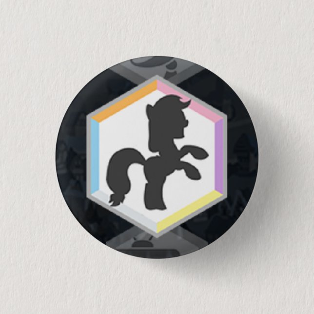 PVL ButtonHorse #1 Pinback Button (Front)