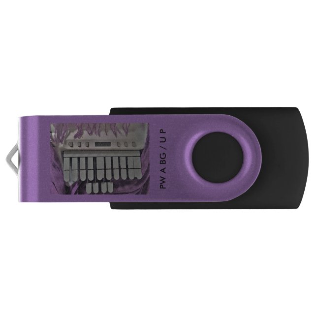 PW A BG / UP - Court Reporter USB Drive (Back)