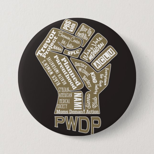 PWDP fist button pin (Front)
