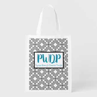 PWDP reusable bag, contemporary print Grocery Bag