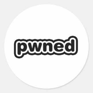 Pwned Classic Round Sticker
