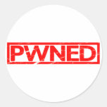 Pwned Stamp Classic Round Sticker