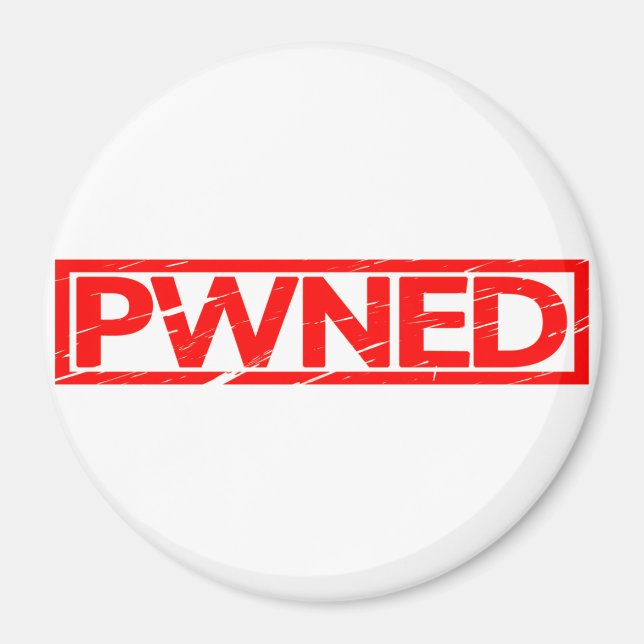 Pwned Stamp Magnet (Front)