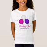 Pwp Balloon Personalized Birthday Girl T Shirt at Zazzle