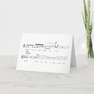 Pyat' Pesen Blank Notecard