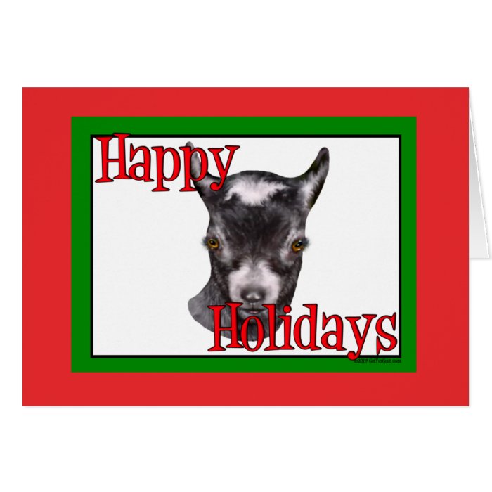 Pygmy Goat Holiday Christmas Cards